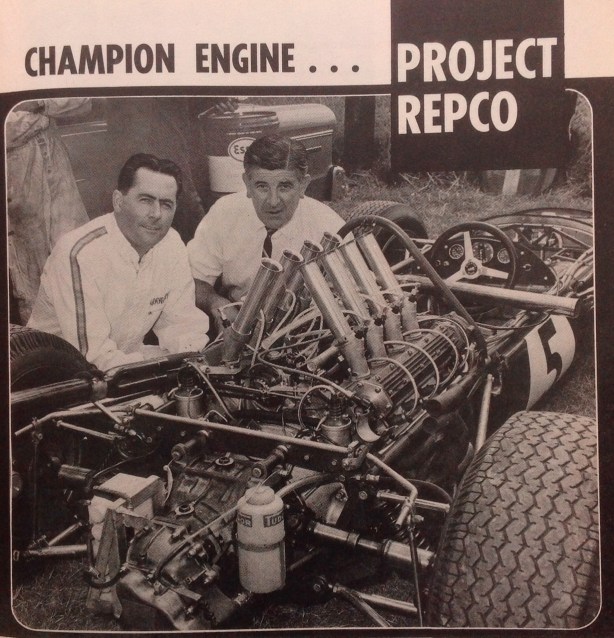 Brabham and Frank Hallam, Sandown 1966