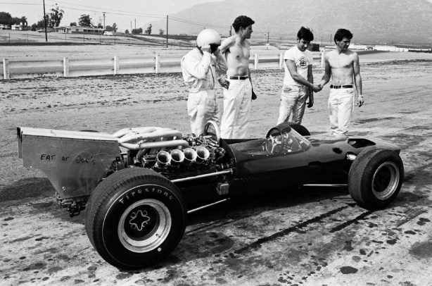 Bruce McLaren, McLaren M2A Ford Indy, Riverside 1966