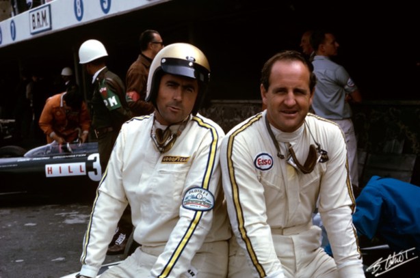 Jack Brabham and Denny Hulme , Mexican GP 1966