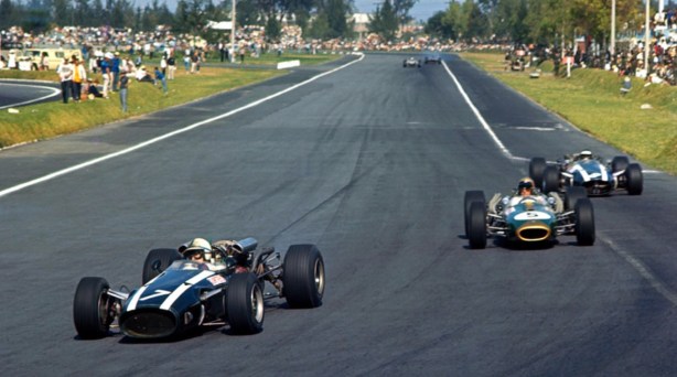 Mexican GP 1966, Surtees, Brabham and Rindt