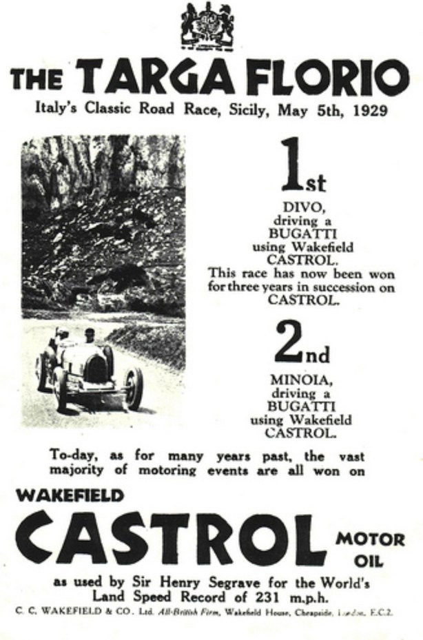 Castrol Targa '29 ad