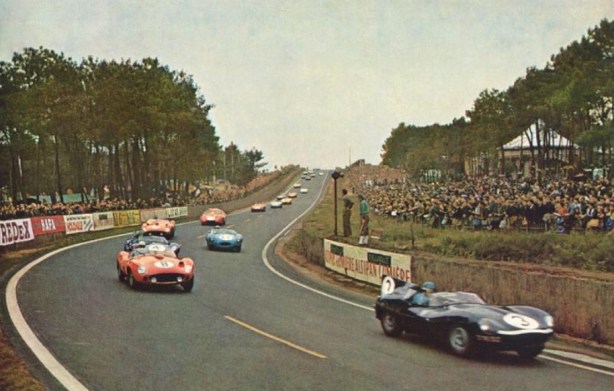 Le Mans 1957 lap 1