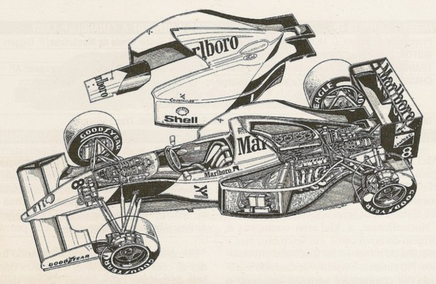 mclaren mp4 8 cutaway