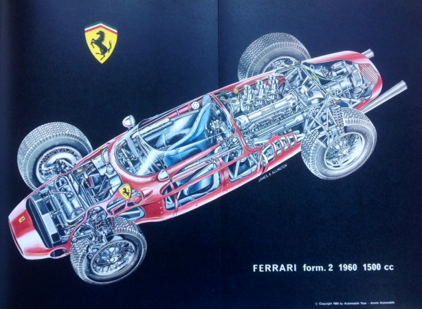 ferrari 156 cutaway
