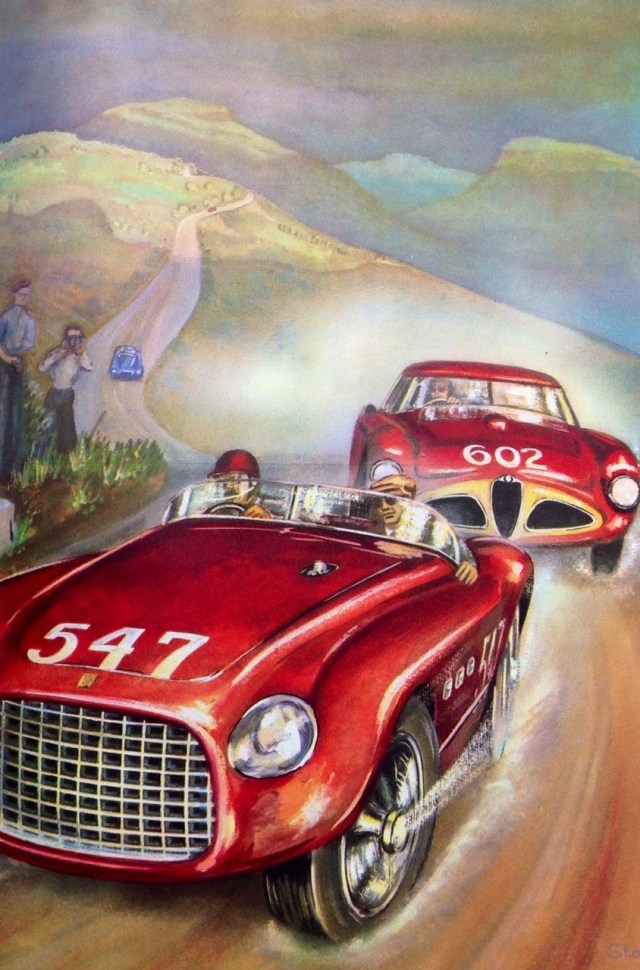 Miniature John Day Alfa Romeo Mille Miglia 1953 #602 échelle 1/43 état Moyen