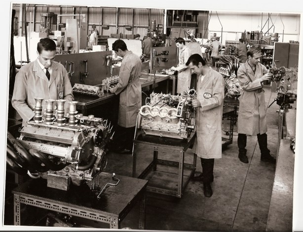 Assembling Repco Brabham engine