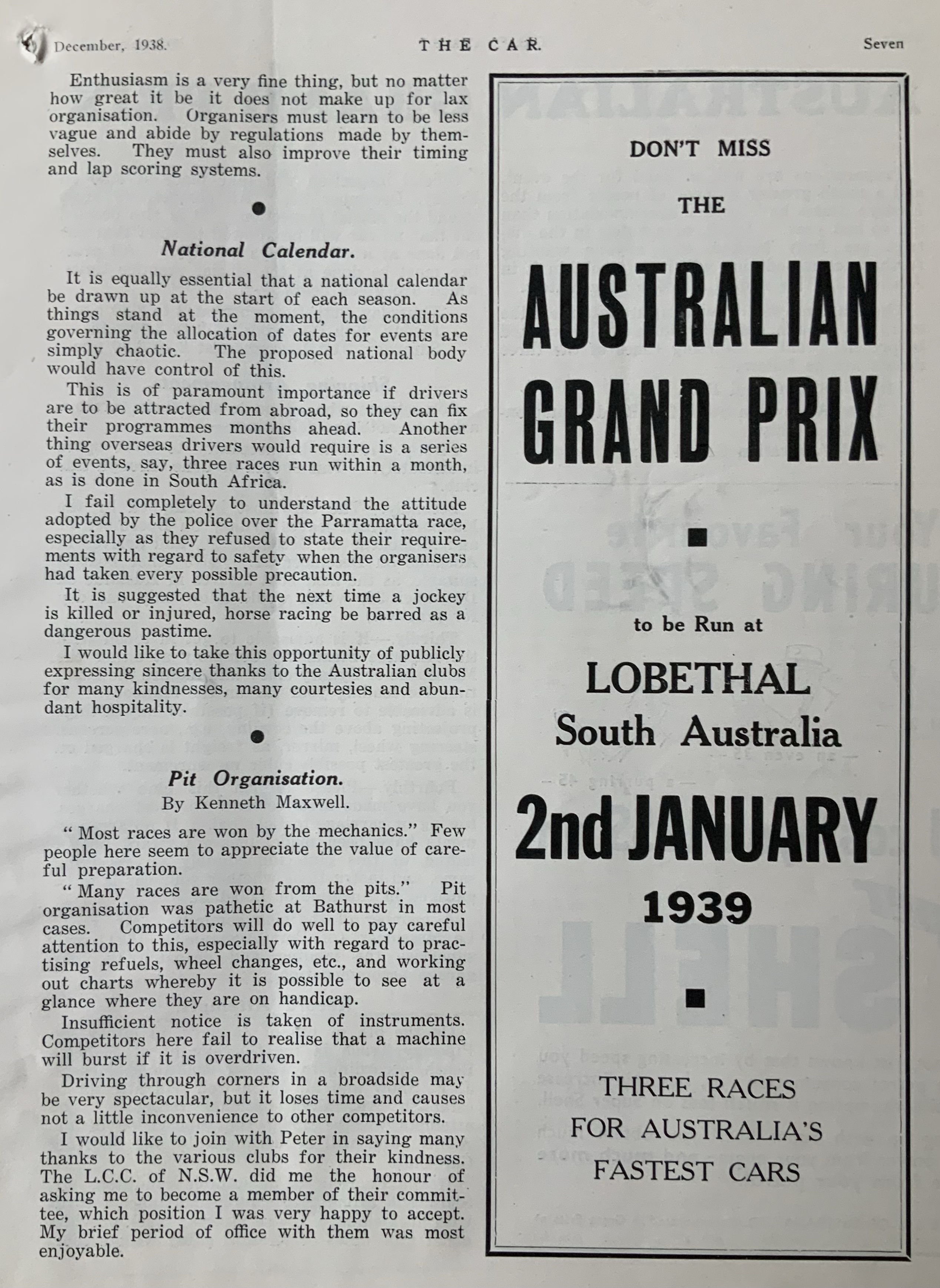 Whitehead’s 1938 Review of Australian Racing… | primotipo...