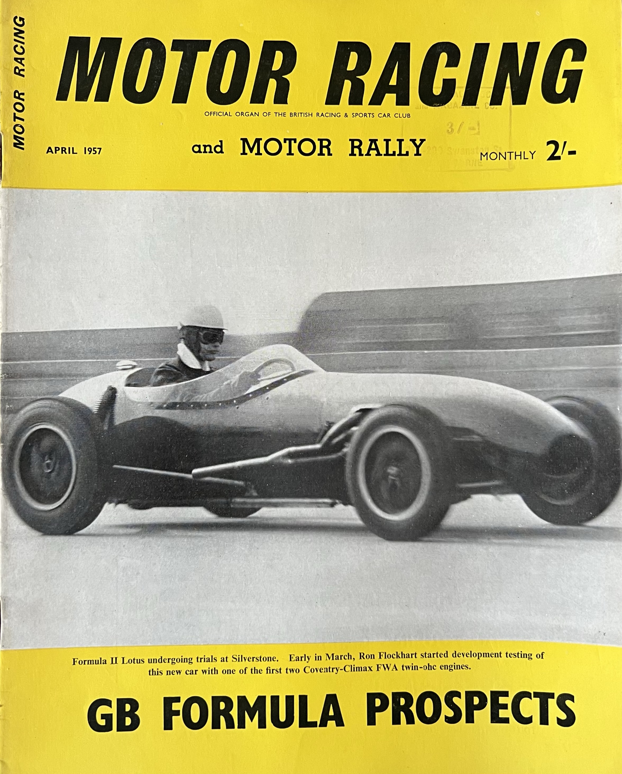 Cooper T43 Climax | primotipo 1962 Arthur Owen P57 #10 G