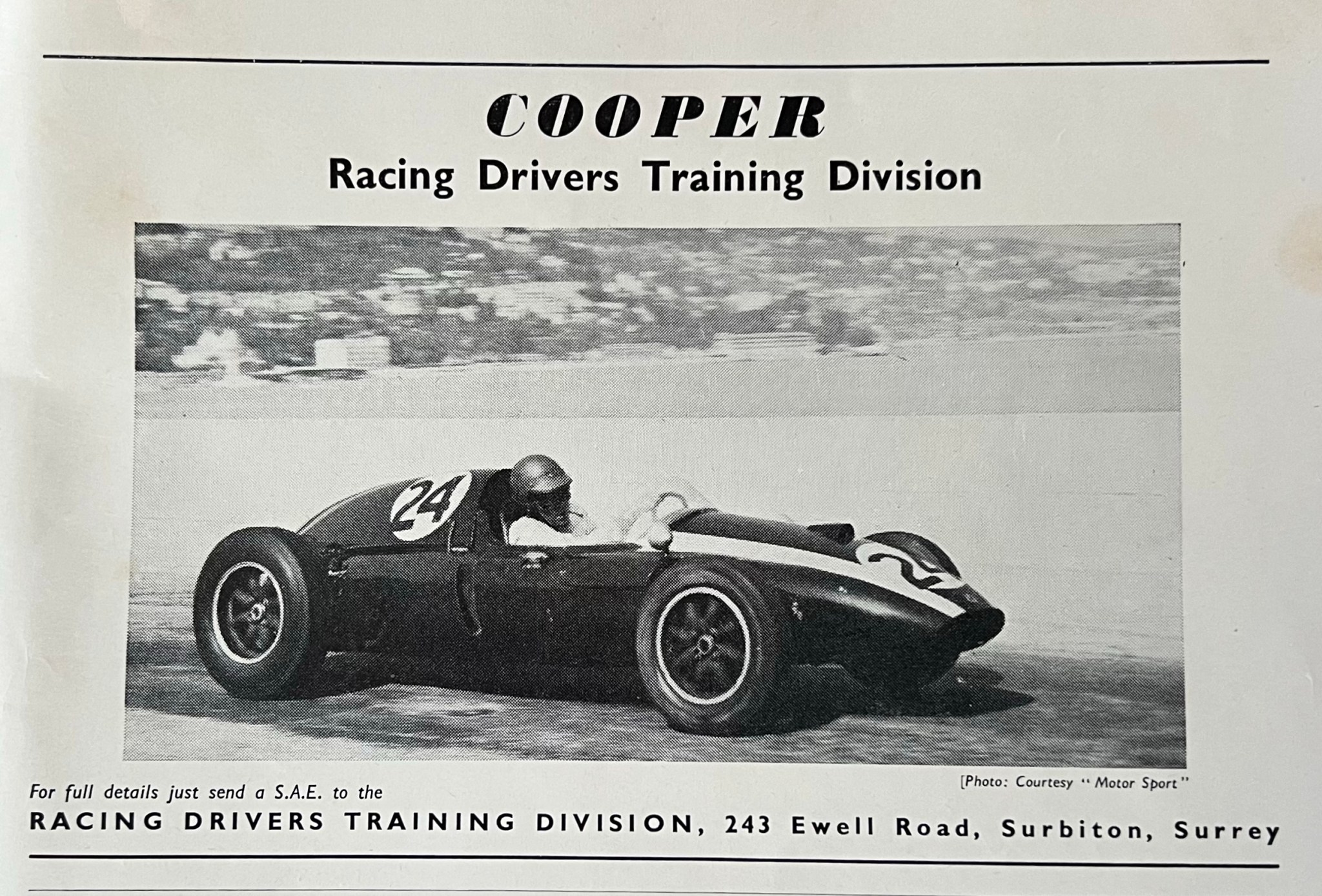 Cooper Racing Drivers Training Division… | primotipo...