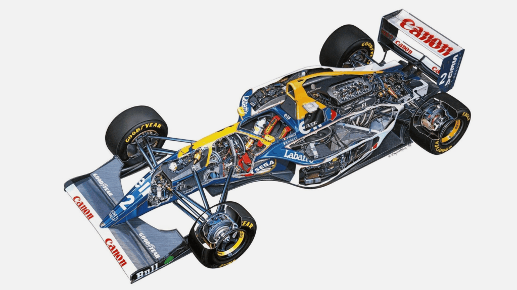 Williams FW15C Renault cutaway-TonyMatthews-